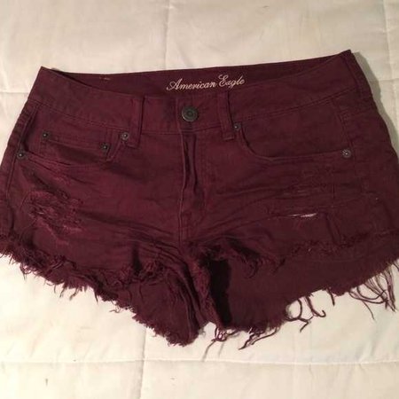 Burgundy shorts