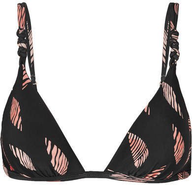 Seychelles Rope Triangle Bikini Top - Black