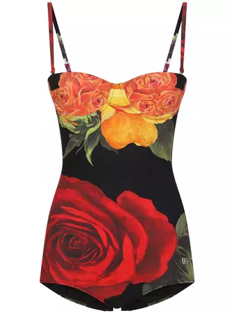 Dolce & Gabbana floral-print Swimsuit - Farfetch