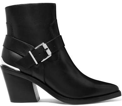 Ryder Leather Ankle Boots - Black