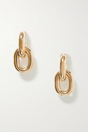 Gold Gold-tone earrings | Paco Rabanne | NET-A-PORTER