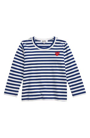 Comme des Garçons PLAY Stripe T-Shirt (Toddler & Little Kid) | Nordstrom
