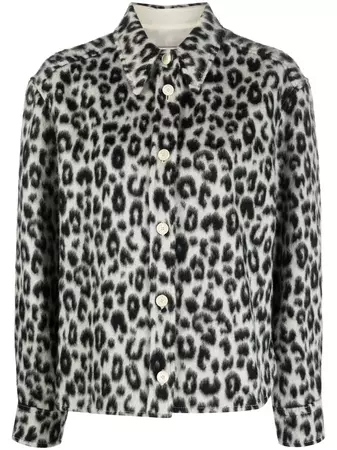Isabel Marant Olanao leopard-print wool jacket