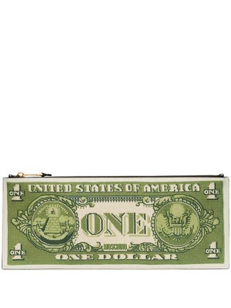 Moschino Dollar Bill Clutch Bag - Farfetch