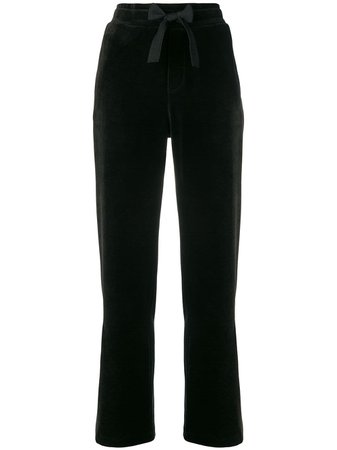 Moncler Flared brand track trousers - black - Farfetch