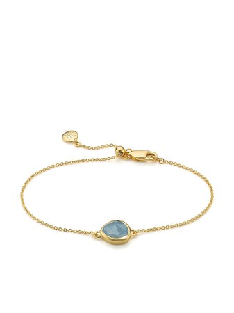 Monica Vinader 18kt gold vermeil Siren fine-chain bracelet - FARFETCH