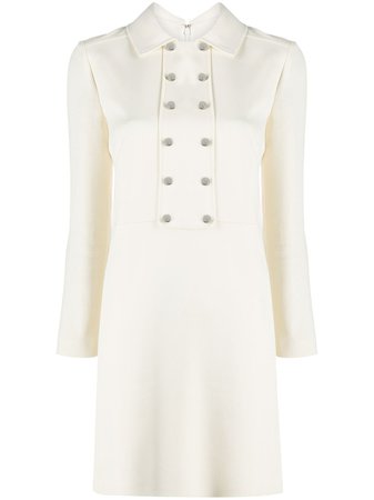 Giambattista Valli white silk shirt dress - FARFETCH