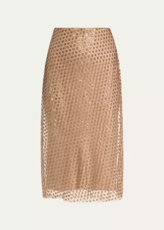 A.L.C. Joan Pull-On Sequin Midi Skirt - Bergdorf Goodman