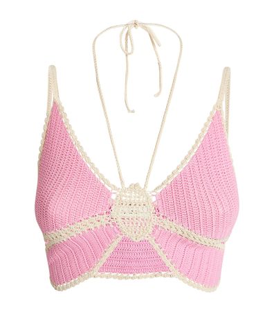 Sale | SANDRO Crochet Butterfly Top | Harrods AU