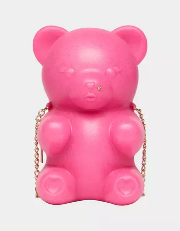 KITSCH BEAR NECESSITY CROSSBODY PINK | Gummy Bear Handbags – Betsey Johnson