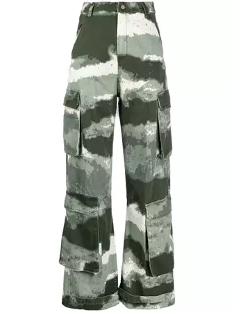 YOUNG POETS camouflage-print Cargo Trousers - Farfetch