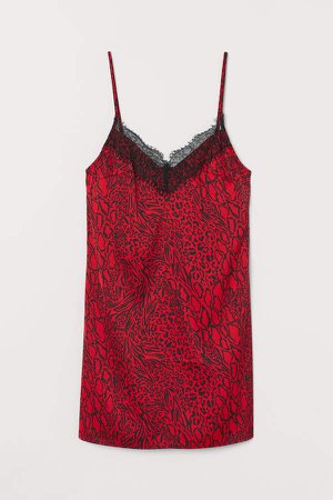 Slip-style Dress - Red