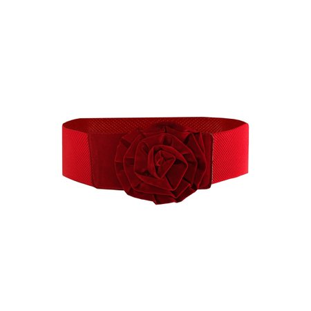 Red Rose Velvet Belt 1