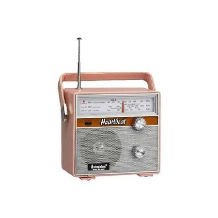 pink vintage radio