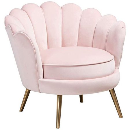 light pink accent chair