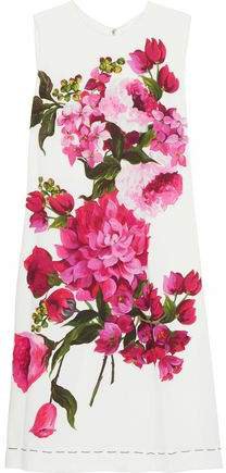 Floral-print Silk-blend Mini Dress