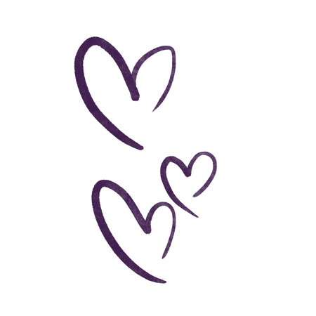 Purple Hearts sticker