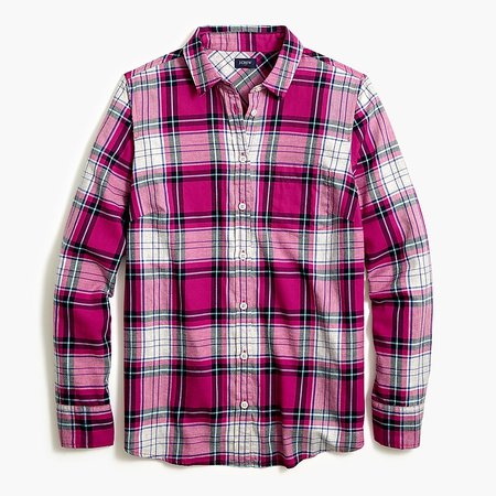 J.Crew Factory: Flannel Shirt In Boyfriend Fit