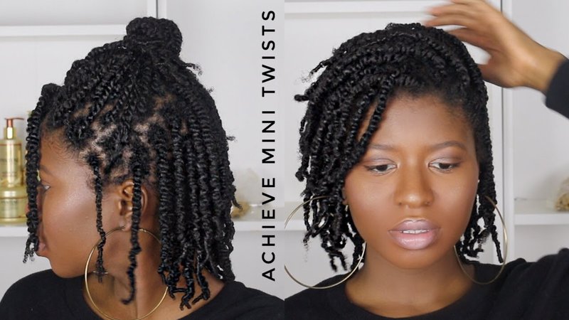 HOW TO ACHIEVE MINI TWISTS ON THICK NATURAL HAIR (4a,4b,4c) Watch (3:55) Uploaded by: NaturallyTemi, Jun 13, 2018