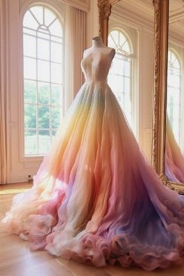 pastel gown