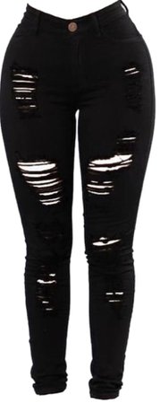 ripped jeans black