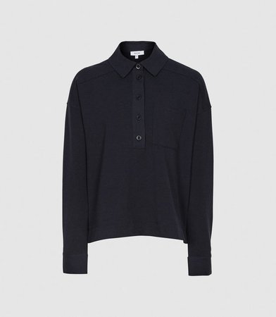 Emerson Navy Jersey Rugby Top – REISS