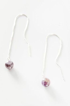 Genuine Stone Threader Earring | Urban Outfitters