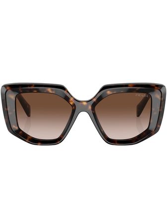 Prada tortoiseshell-effect logo-detail Sunglasses - Farfetch
