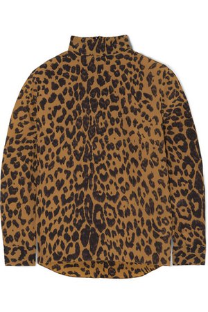 Bella Freud | Radzville leopard-print silk crepe de chine top | NET-A-PORTER.COM