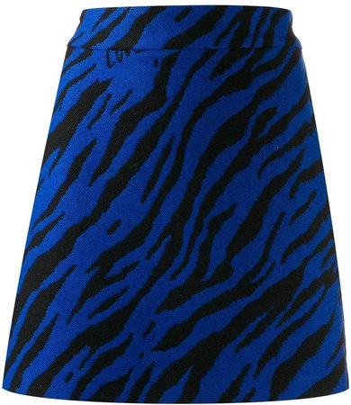 zebra print mini skirt