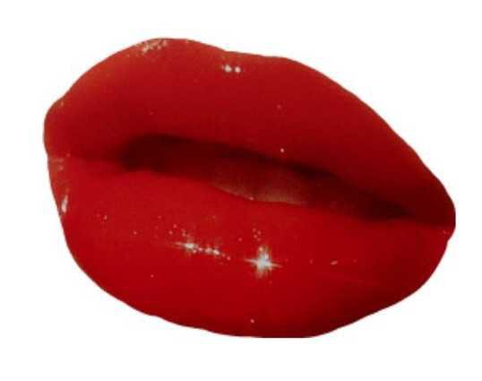 glossy red lips png