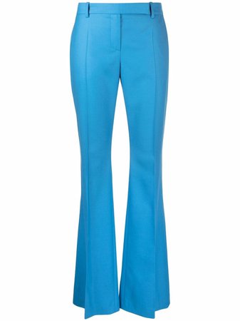 Alexander McQueen flared tailored wool trousers