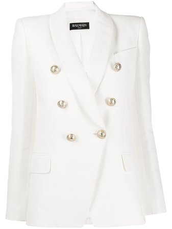 Balmain double-breasted blazer £1,886 - Shop Online. Same Day Delivery in London