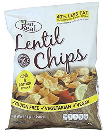 EAT REAL chili and lemon chips