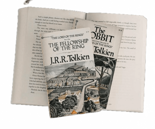 lord of the rings Tolkien book cover png
