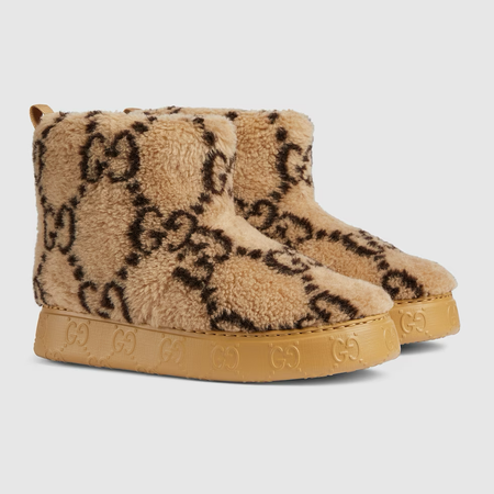Gucci ankle boot fur