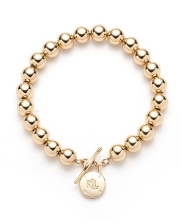 Lauren Ralph Lauren Beaded Logo Lock Jewelry Collection & Reviews - All Fashion Jewelry - Jewelry & Watches - Macy's