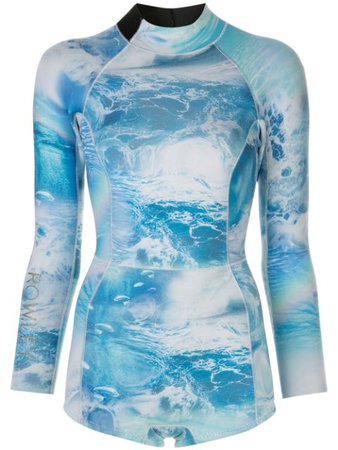Cynthia Rowley Watercamo-Print Wetsuit Ss20 | Farfetch.com