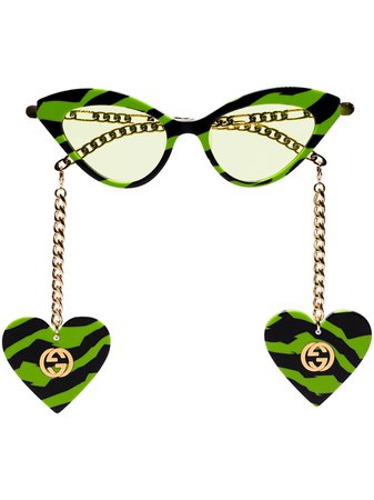 Gucci Eyewear tiger-print cat-eye Frame Sunglasses - Farfetch