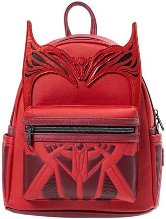 Amazon.com | Loungefly Marvel WandaVision Scarlet Witch Cosplay Mini Backpack, Red | Casual Daypacks