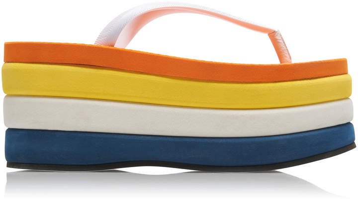 Marni Multi-Tone Platform Thong Sandals Size: 35