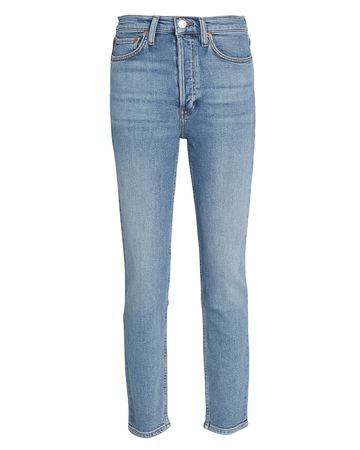RE/DONE High-Rise Ankle Crop Jeans | INTERMIX®