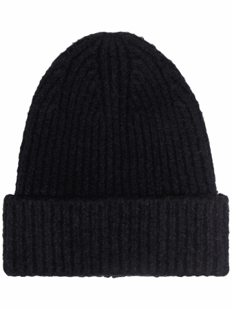 Acne Studios ribbed-knit beanie hat