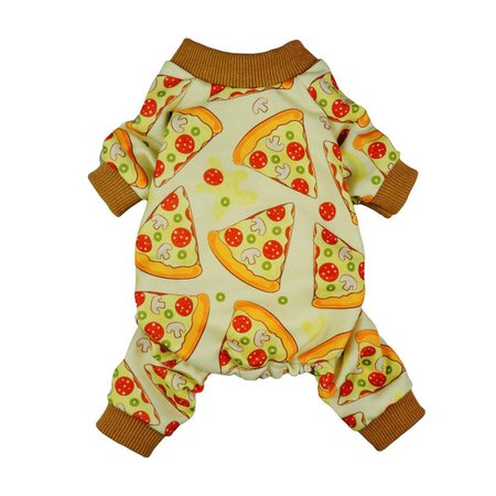 Amazon.com : Fitwarm Pizza Pet Clothes for Dog Pajamas Cat PJS Jumpsuits Shirts Small : Pet Supplies