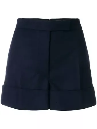 Thom Browne Flannel Backstrip Mini Shorts