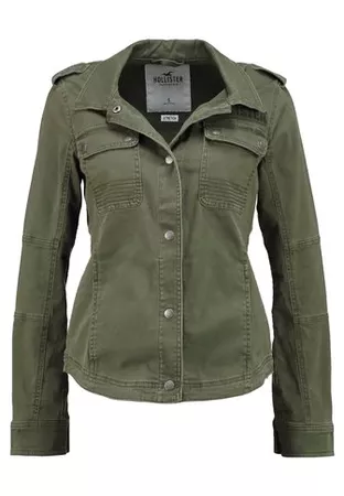 Hollister Co. SHIRT JACKET - Summer jacket - olive - Zalando.co.uk