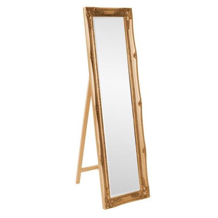 66 in. x 18 in. Antique Gold Standing Mirror 57027 - The Home Depot