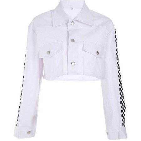 White Checkerboard Jacket – Own Saviour