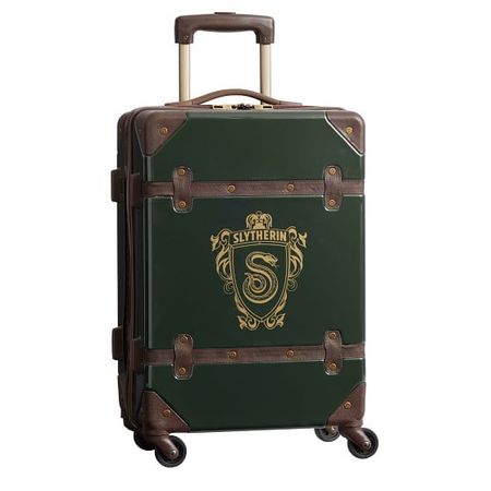 Harry Potter™ Hard-Sided Slytherin™ 2-Piece Spinner Luggage Set | Pottery Barn Teen