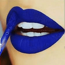 lipstick blue